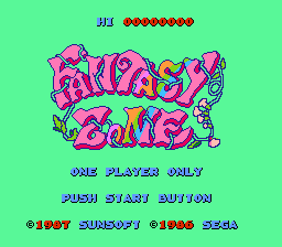 Fantasy Zone title screenshot